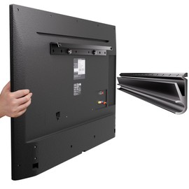 No Stud TV Wall Mount for All Brand 32-75Inch TVs, Universal Studless TV Drywall Mount Bracket for Flat Screen TVs, Low Profile, Loading Capacity 150lbs, Vesa 200x100 to 600 x 400mm