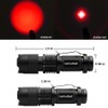 GaiGaiMall 4 Pack Red Light Flashlight 3 Modes Zoomable Red