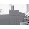Fitted Bed Sheet With FREE Pillow Case Poly Cotton GREY