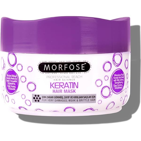 Morfose Keratin Hair Mask for Curls, Frizzy, Bleached Hair, Deep