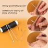 Ftyiwu Waxed Thread, Upholstery Needle and Thread 32 Yards with