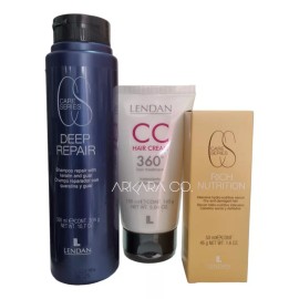 Lendan Kit Para Verano Shampoo Deep Repair + Hair Cream + Serum