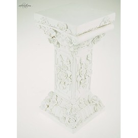 rackcrafts.com Medium Roman Greek Pillar Column Candle Holder Table Decor Polyeresin (Square)