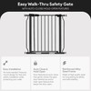 BalanceFrom Easy Walk-Thru Baby and Pet Safety Gate with Hold-Open