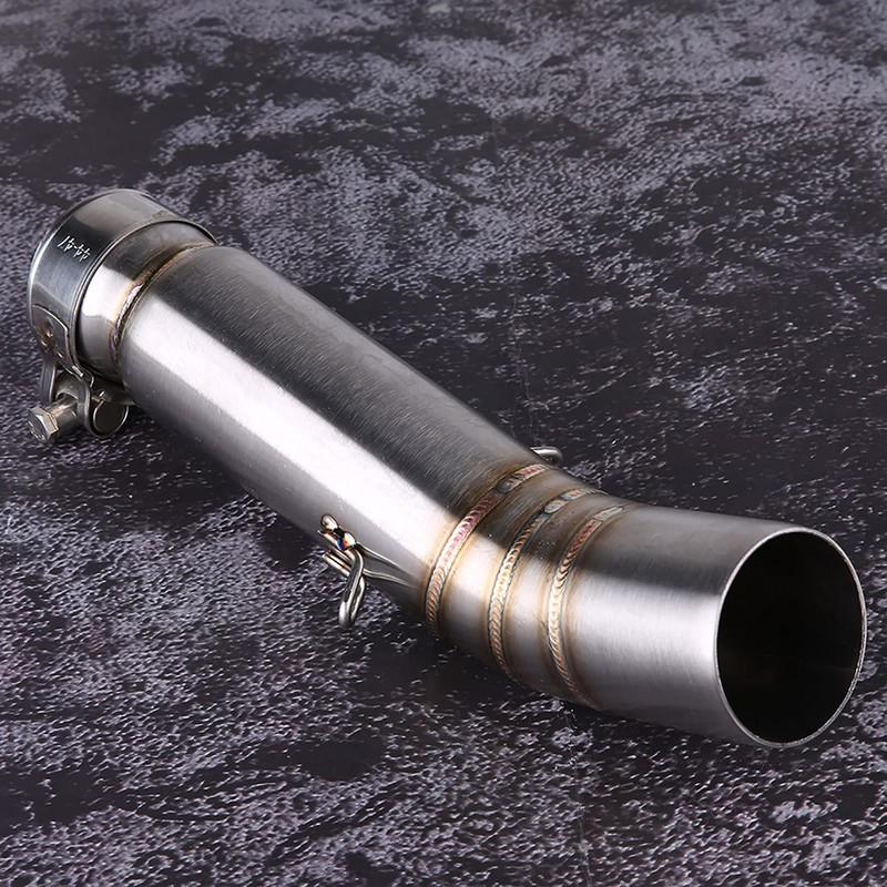 KIMISS Stainless Steel Motorcycle Exhaust Centre Pipe Link Connect for