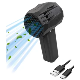 X64 Car Compression Air Duster Portable Car Turbo Fan Blower with Brushless Motor, 240km/h, 1.4KG Instantaneous Thrust 66m/s 4000mAh 20W Cordless Leaf Blower