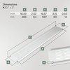 Vent Systems 19.69 x 3.15 Inch (Outer Size) Rectangular Door