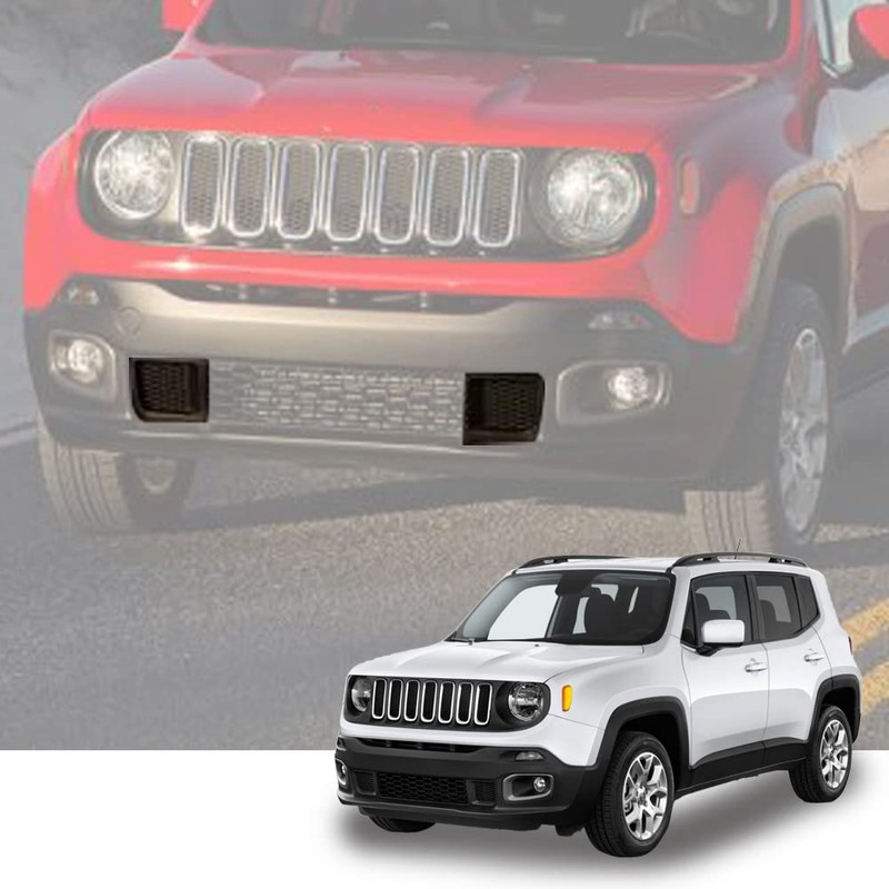 PIT66 Bumper Cover Grille, Compatible with 2015 2016 2017 Jeep