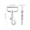 Toddmomy 2pcs Stainless Steel Pet Leash Swivel Snap Hook Trigger
