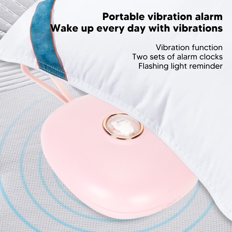 Vibrating Digital Alarm Clock Portable LED Electronic Digital Alarm Clock