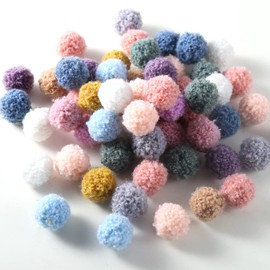 ToBeIT Pompoms, Colourful Pom Poms Balls Fluffy Plush Balls Pom Pom Set for Crafts DIY Creative Crafts (A-1.5 cm)