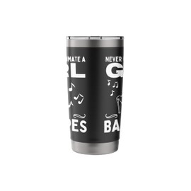 Never Underestimate A Girl With Bagpipes Women Bagpiper Stainless Steel Insulated Tumbler