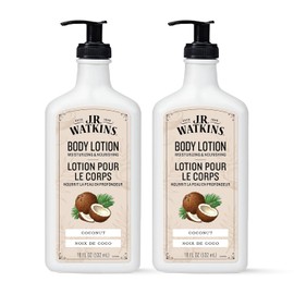 J.R. Watkins Daily Moisturizing Body Lotion, Coconut, 18 fl oz, 2 Pack