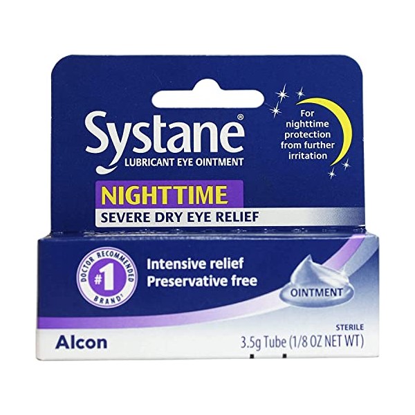 Systane Nighttime Lubricant Eye Ointment 3.50 g (Pack of 4)