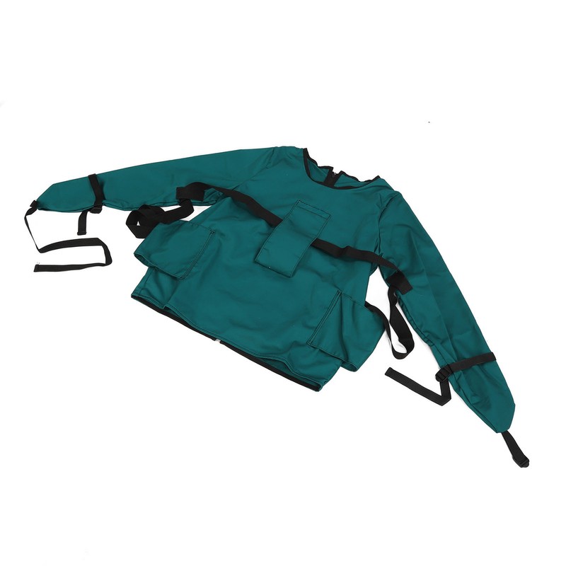 Patient Restraint Suit Prevent Tilting Front Back Secured Cotton Bed
