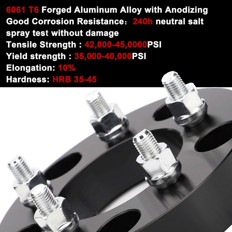 4 Pcs 5x5.5 to 5x4.5 Wheel Adapters Changes Bolt Pattern,