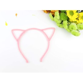 Bonnie Z. Leonardo Furry Cat Ears Headband Pink