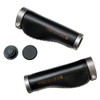 THEODORE CYCLE GRIP Bicycle Grips Italian Genuine Leather (128 Black)