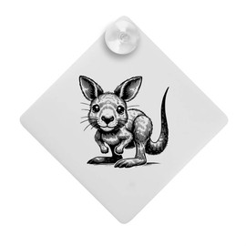 'Happy Baby Kangaroo' Suction Cup Car Window Sign (CG00028228)