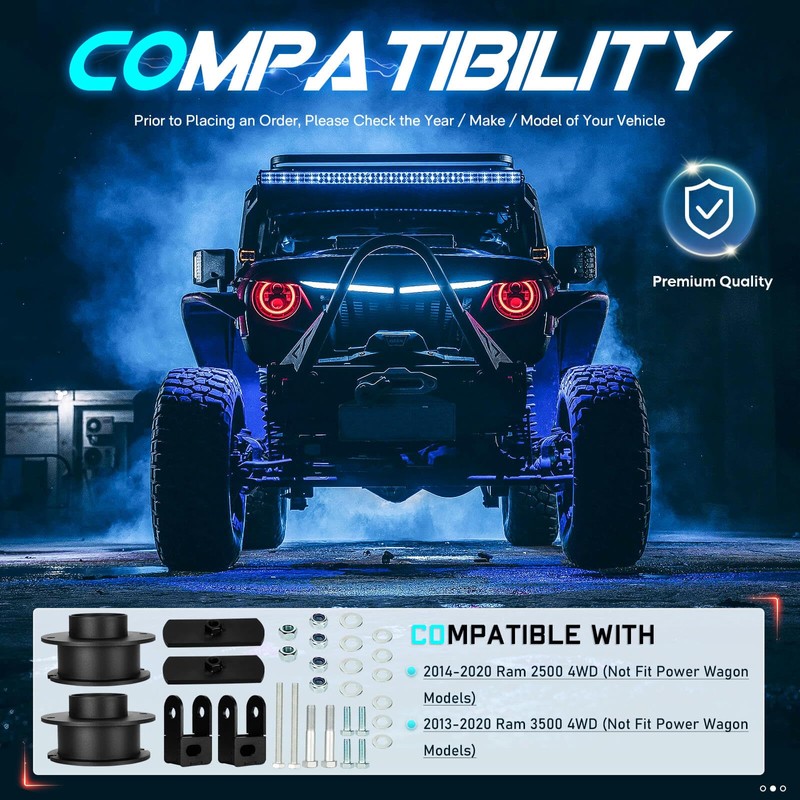 3" Front Leveling Lift Kit Compatible with 2014-2020 Ram 2500