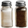 Circleware Yorkshire Glass Salt and Pepper Shakers, Set of 2,