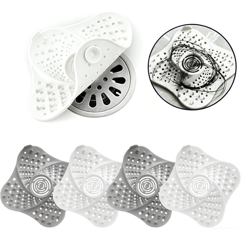 4Pzs Tapón de Silicona para Desagüe de Suelo con Ventosa,