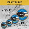 7" Turbo Mesh Saw Blades for Porcelain Tile, Ceramic Tile,