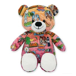 PLUSHOLOGY Totally United Georgia Teddy Bear Stuffed Animal; Ultra Soft and Cuddly Bear Plush for Kids 3 Years Old to Adults; Child-Safe Embroidered Eyes adds a Unique Aesthetic; (9" Tall)