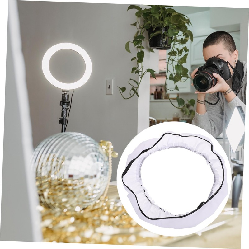 Operitacx Faltbarer Ring Blitzdiffusor für Fotografie Video Weicher Lichtdiffusor für
