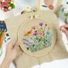 Embroidery Set Beginners, Flower Embroidery Set Adult Cross Stitch Pre-Printed