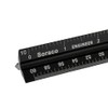 12 Inch Triangular Engineer Scale Ruler, Anodized Solid Aluminum Core
