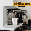 Smygoods White Paper Hot Cups, Paper Hot Cups with Lids,