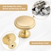 WEAVERBIRD 2 Pack Gold Cabinet Knobs, 1-1/4 Inch Brushed Gold