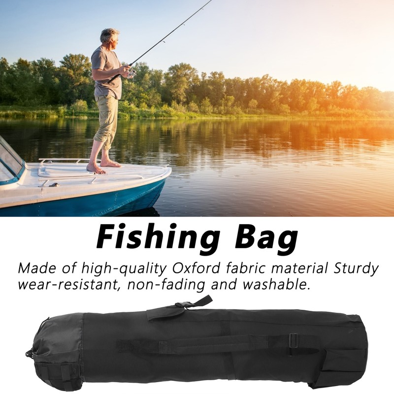 MultiPurpose Fishing Bag Adjustable Folding Fishing Rod Pole Reel Lures