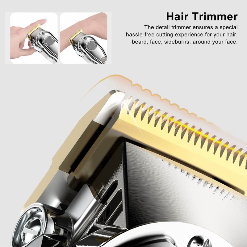 Hair Clipper Trimmer with 10 Guide Combs LED LCD Display