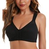 HACI Women's Front Closure Full Coverage Back Support Posture Bra