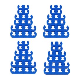 24 PCS/SET SHLPDFM Blue Spark Plug Wire Separators 7mm 8mm 8.5mm 8.8mm Ignition Wire Dividers Looms Holder