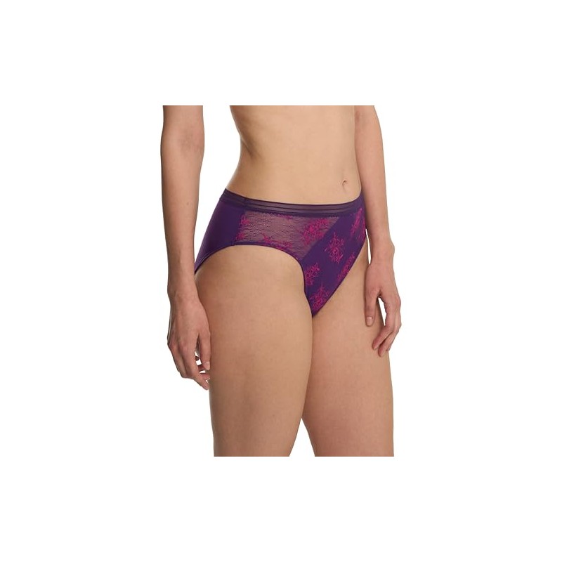 Natori Women's Love Lace Hipster, Vivid Grape/Sakura