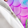 AILONEN Beautiful Mermaid Duvet Cover for Kids Girls Full Size,
