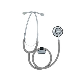 Medstar - Estetoscopio De Doble Campana (Gris)