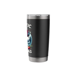 Cute Fish Santa's Hat Family Aquatic Pet Fintastic Christmas Stainless Steel Insulated Tumbler