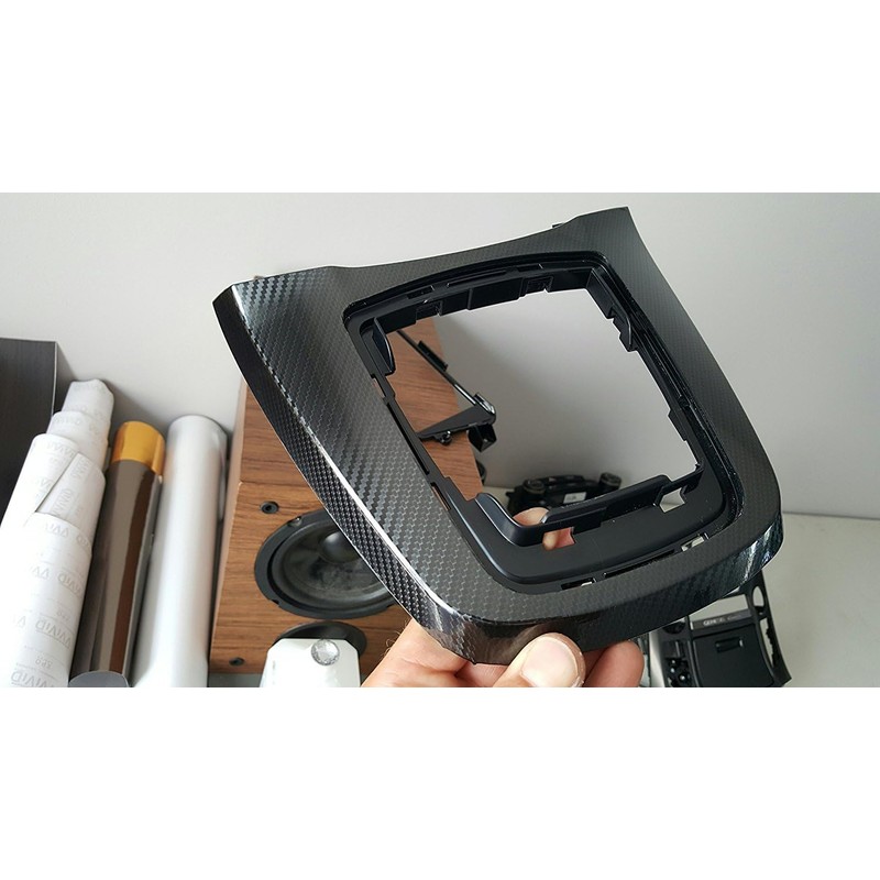 VViViD Epoxy High Gloss Black Carbon Fiber Vinyl Automotive Car