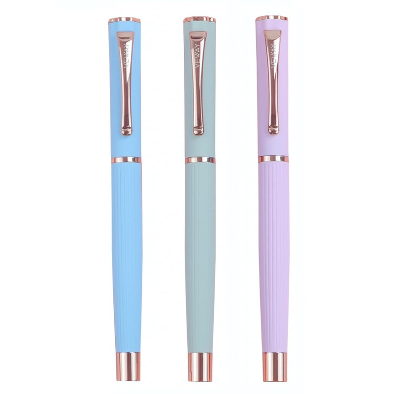 Veway - 3 Premium Pastel Pens & Gift Box, Refillable