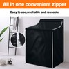 2Pack Washer and Dryer Covers, Portable Washer Cover with Zipper