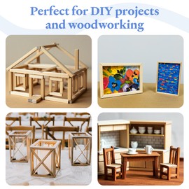 Woodpeckers Wood Square Dowel Rods 3/4  x 36", Sticks for Crafts & Woodworking|Wo - Pack of 50, Natural