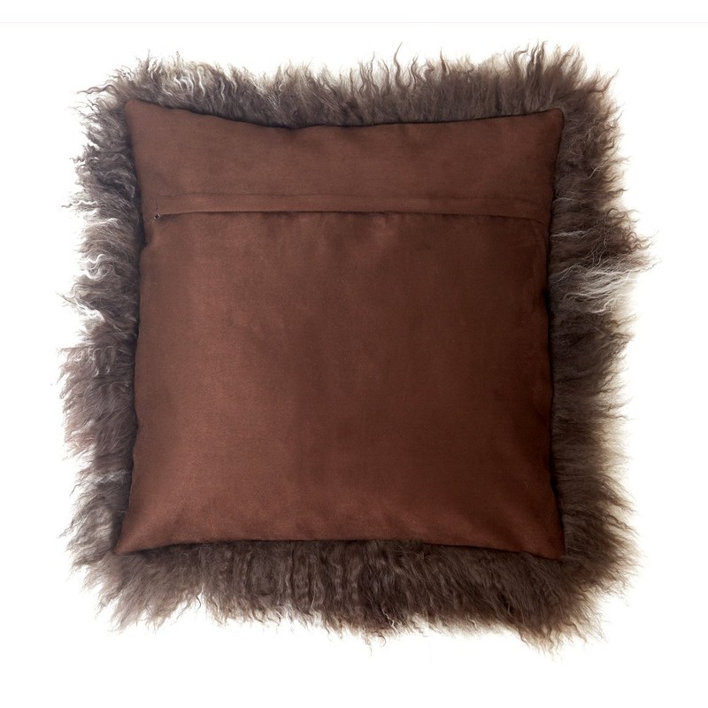 Genuine Mongolian Sheepskin Cushion Pillowcase 30x30cm (big variety of colours)