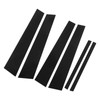Side Pillar Post Trim 4D Style Glossy Black Replacement for