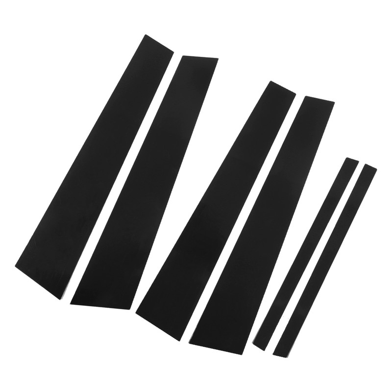 Side Pillar Post Trim 4D Style Glossy Black Replacement for