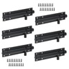 ZEONHAK 6 PCS 4 Inch Black Door Bolt, 100mm Tower
