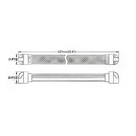 Lightronic LED Room Light for Vehicle Interior Lighting Cargo Light 6000K White Light 23.6 Inches 6W 600 Lumens With ON/OFF Switch 180° Angle Adjustable Compatible with HiAce, Light Van, Truck